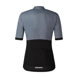 SHIMANO Kurzarm Fahrradtrikot - ELEMENT - Grau/Schwarz