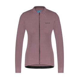 SHIMANO Langarm Fahrradtrikot für den Winter - KAEDE THERMAL LONG - Lila