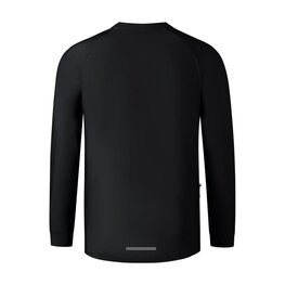 SHIMANO Langarm Fahrradtrikot für den Sommer - MYOKO LONG WARM - Schwarz