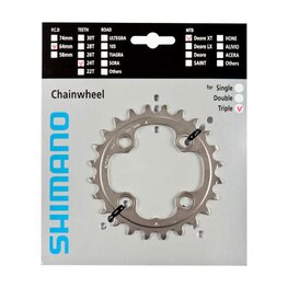 SHIMANO Kettenblatt - DEORE XT M780 24 - Silber