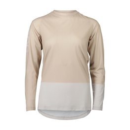 POC Langarm Fahrradtrikot für den Sommer - MTB PURE - Beige/Grau