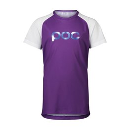 POC Kurzarm Fahrradtrikot - ESSENTIAL MTB - Lila/Weiß