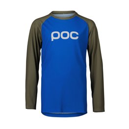 POC Langarm Fahrradtrikot für den Sommer - ESSENTIAL MTB - Blau/Grün