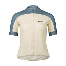 POC Kurzarm Fahrradtrikot - ESSENTIAL ROAD LOGO W - Beige/Blau