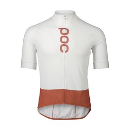 POC Kurzarm Fahrradtrikot - ESSENTIAL ROAD - Weiß/Braun