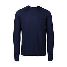 POC Langarm Fahrradtrikot für den Winter - LIGHT MERINO - Blau