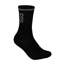 POC Klassische Fahrradsocken - THERMAL - Schwarz/Grau
