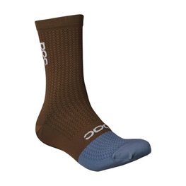 POC Klassische Fahrradsocken - FLAIR  - Braun/Blau
