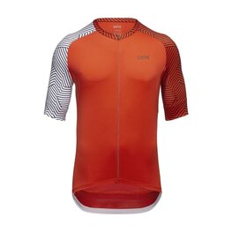 GORE Kurzarm Fahrradtrikot - C5 - Weiß/Orange