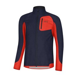 GORE Langarm Fahrradtrikot für den Winter - R3 PARTIAL GWS - Blau/Rot