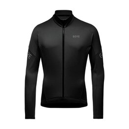 GORE Langarm Fahrradtrikot für den Winter - C3 THERMO - Schwarz