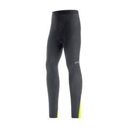 GORE Lange Fahrradhose ohne Träger  - C3 THERMO - Schwarz/Gelb