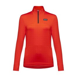 GORE Langarm Fahrrad-Shirt - EVERYDAY THERMO 1/4-ZIP WMN - Orange