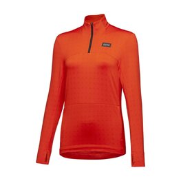 GORE Langarm Fahrrad-Shirt - EVERYDAY THERMO 1/4-ZIP WMN - Orange