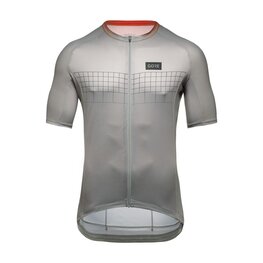 GORE Kurzarm Fahrradtrikot - GRID FADE 2.0 - Grau/Orange