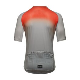 GORE Kurzarm Fahrradtrikot - GRID FADE 2.0 - Grau/Orange