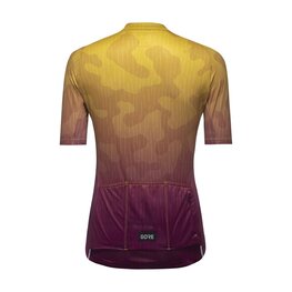 GORE Kurzarm Fahrradtrikot - RAIN CAMO WMN - Gelb/Lila