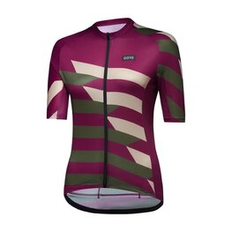 GORE Kurzarm Fahrradtrikot - SIGNAL CHAOS - Lila/Grau