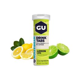 GU Ernährung für Radfahrer - HYDRATION DRINK TABS 54 G LEMON/LIME