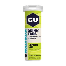 GU Ernährung für Radfahrer - HYDRATION DRINK TABS 54 G LEMON/LIME
