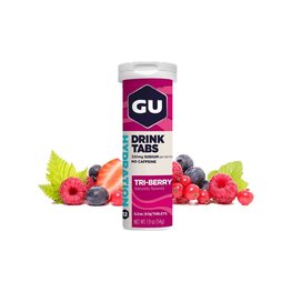 GU Ernährung für Radfahrer - HYDRATION DRINK TABS 54 G TRIBERRY