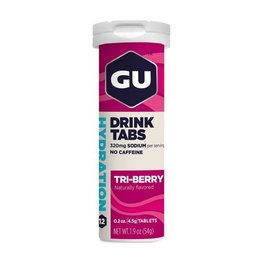 GU Ernährung für Radfahrer - HYDRATION DRINK TABS 54 G TRIBERRY