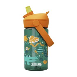 CAMELBAK Fahrrad-Wasserflasche - THRIVE FLIP STRAW KIDS 0,4l - Grün/Orange