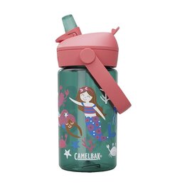 CAMELBAK Fahrrad-Wasserflasche - THRIVE FLIP STRAW KIDS 0,4l - Grün/Rosa
