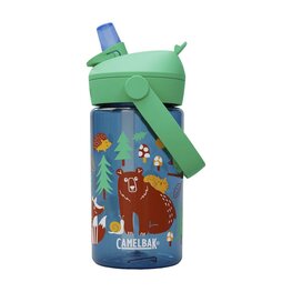 CAMELBAK Fahrrad-Wasserflasche - THRIVE FLIP STRAW KIDS 0,4l - Grün/Blau