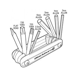 BLACKBURN Fahrradwerkzeug - GRID 8 - Schwarz