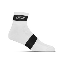 GIRO Klassische Fahrradsocken - COMP RACER - Weiß/Schwarz