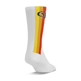 GIRO Klassische Fahrradsocken - COMP RACER HIGH RISE - Weiß/mehrfarbig