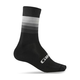 GIRO Klassische Fahrradsocken - COMP RACER HIGH RISE - Schwarz/Weiß