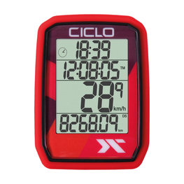 CICLOSPORT Tachometer - PROTOS 105 - Rot