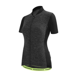 SANTINI Kurzarm Fahrradtrikot - COLORE PURO LADY - Grau/Schwarz