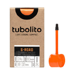 TUBOLITO Reifenschlauch - S-TUBO ROAD 700x18/28C - SV60 - Orange