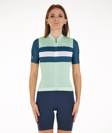 SANTINI Kurzarm Fahrradtrikot - ECO SLEEK NEW BENGAL - Hellgrün/Grün