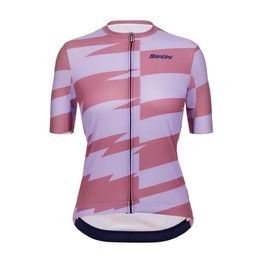 SANTINI Kurzarm Fahrradtrikot - FURIA SMART - Rosa/Lila