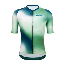 SANTINI Kurzarm Fahrradtrikot - OMBRA - Grün