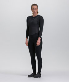 SANTINI Lange Fahrradhose mit Trägern - PURE - Schwarz