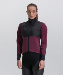 SANTINI Fahrrad-Thermojacke - VEGA ABSOLUTE - bordeaux/Schwarz