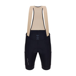 SANTINI Kurze Fahrradhose mit Trägern - CARGO - Schwarz