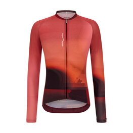 SANTINI Langarm Fahrradtrikot für den Sommer - LUCE - Rot