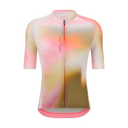 SANTINI Kurzarm Fahrradtrikot - LUCE - Rosa/Braun