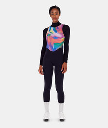 SANTINI Lange Fahrradhose mit Trägern - UNICO - Schwarz