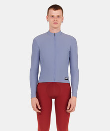 SANTINI Langarm Fahrradtrikot für den Winter - RTR - Blau