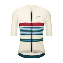 SANTINI Kurzarm Fahrradtrikot - BENGAL EVO - Elfenbein