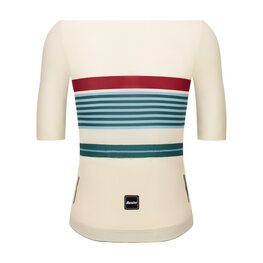 SANTINI Kurzarm Fahrradtrikot - BENGAL EVO - Elfenbein