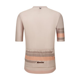 SANTINI Kurzarm Fahrradtrikot - IDEA - Beige