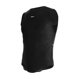 SANTINI Ärmelloses Fahrrad-Shirt - DRY - Schwarz